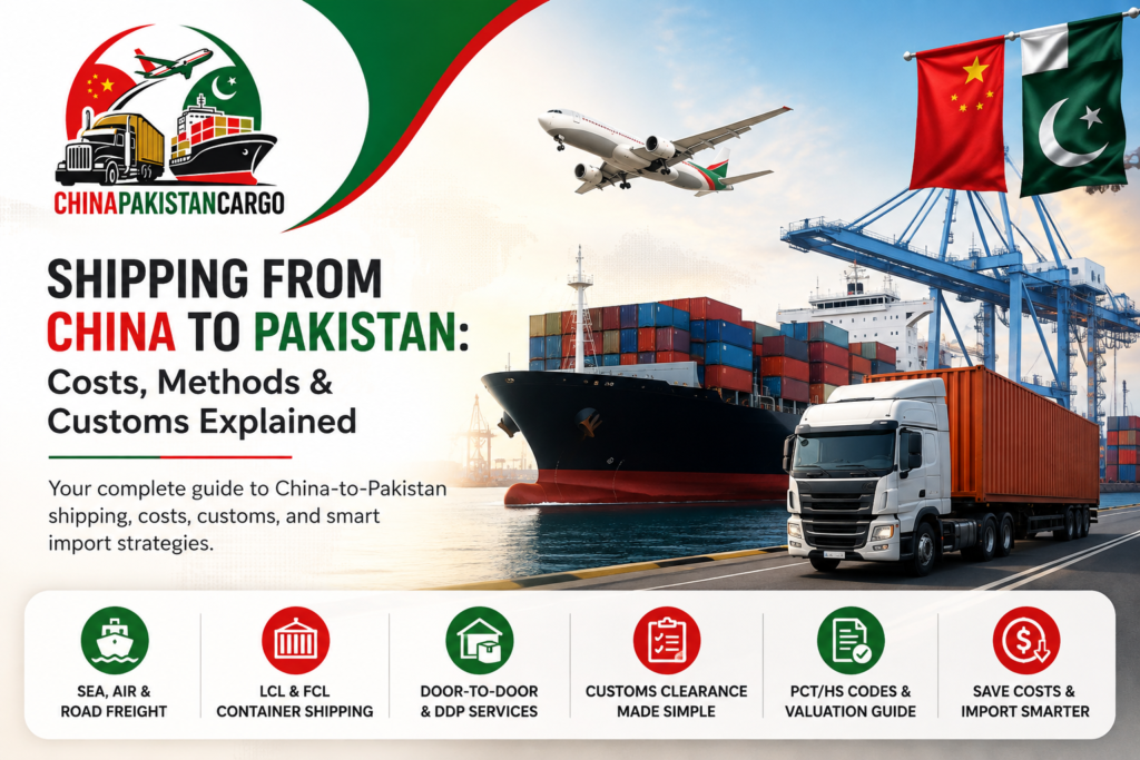 Shipping from China to pakistan - complete detailed article
